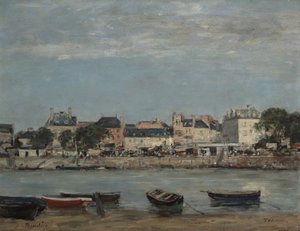 El puerto de Trouville de Eugene Louis Boudin