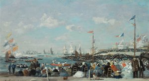 La Regata en Le Havre, 1869 de Eugene Louis Boudin