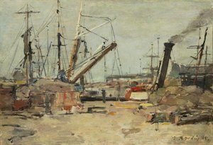 Los arrastreros, 1885 de Eugene Louis Boudin