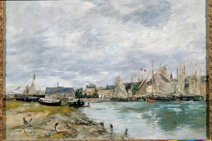 El puerto de Trouville de Eugene Louis Boudin