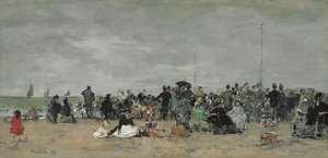 Playa de Trouville, 1874 de Eugene Louis Boudin