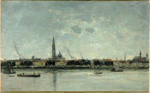 Vista de Amberes de Eugene Louis Boudin