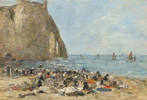 Lavanderas en la Playa de Etretat, 1894