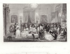 Una velada en el Duque de Orleans de Eugene Louis Lami