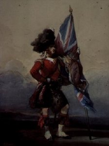 Un abanderado de los Highlanders 75 de Eugene Louis Lami