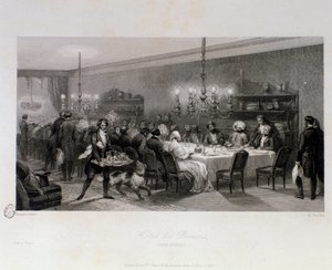Cena en la mesa d