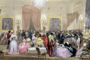 Noche en la casa de los Duques de Orleans de Eugene Louis Lami