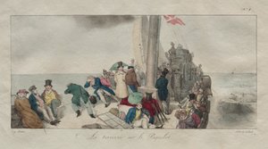 Recuerdos de Londres: Cruzando en el barco de vapor de Eugene Louis Lami