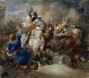 El secuestro de Rebeca de Eugene Louis Lami