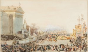 La traslación de las cenizas de Napoleón: 15 de diciembre de 1840 de Eugene Louis Lami