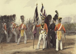 Oficiales de la Guardia de Eugene Louis after Lami