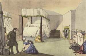 Una habitación de posada de Eugene Louis after Lami