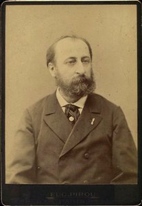 Camille Saint-Saëns, compositor, director, organista y pianista francés de Eugene Pirou