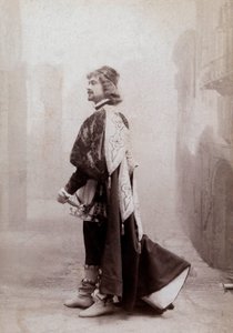 El cómico francés Dauvillier, c. 1900, foto de Eugene Pirou