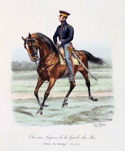 Chevau-Légers de la Garde du Roi, Tenue de Manége de Eugene Titeux