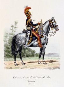 Chevau-Légers de la Guardia del Rey, Trompeta, 1814-15 de Eugene Titeux