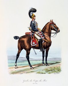 Guardias del Cuerpo del Rey, 1820-1830 de Eugene Titeux