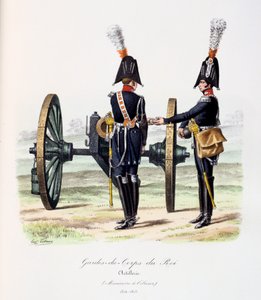 Gardes-du-Corps de Roi, Artillería, 1814-15 de Eugene Titeux