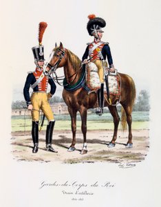 Gardes-du-Corps de Roi, Tren de Artillería, 1814-15 de Eugene Titeux