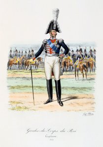 Gardes-du-Corps de Roi, Capitán, 1814