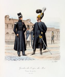 Gardes-du-Corps de Roi, uniforme de barrio de Eugene Titeux