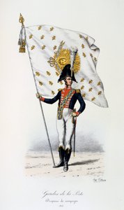 Gardes de la Porte, Bandera de campaña, 1815
