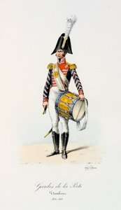 Gardes de la Porte, Tamborilero, 1814-15 de Eugene Titeux