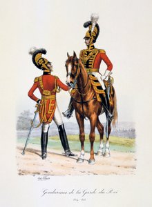 Gendarmes de la Guardia del Rey, 1814-15 de Eugene Titeux