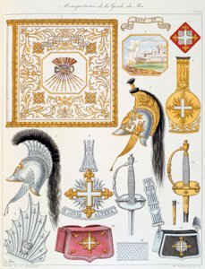 Mousquetaires de la Garde du Roi, Insignia