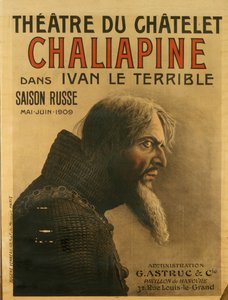 Póster para la Saison Russe en el Théâtre du Châtelet, 1909 de Eugene Verneau
