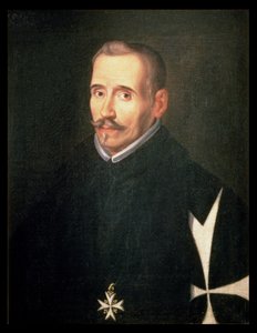506 131-0795275/1 Retrato de Lope Félix de Vega Carpio (1562-1635) c.1630 (óleo sobre lienzo) de Eugenio (attr. to) Caxes