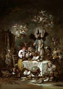 Capricho alegórico. La Avaricia, 1852 de Eugenio Lucas Velázquez