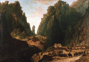 Paisaje con Contrabandistas de Eugenio Lucas Velázquez