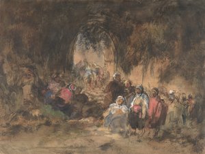 Árabes Descansando de Eugenio Lucas Villamil