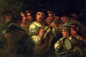 Las Serenaderas (óleo sobre lienzo) de Eugenio Lucas y Padilla
