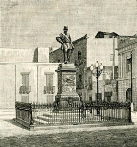 Monumento a Vittorio Emanuele II (1820-1878), obra de Eugenio Maccagnani (1852-1930), Lecce, Apulia, Italia. de Eugenio Maccagnani