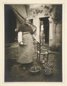 Mujer de Verrières de Eugène Atget