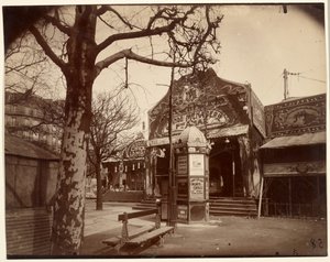 Fête Vaugirard (Feria callejera y quiosco) de Eugène Atget