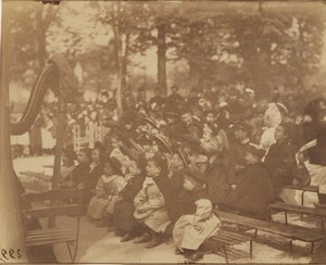 Guignol, Jardín de Luxemburgo de Eugène Atget