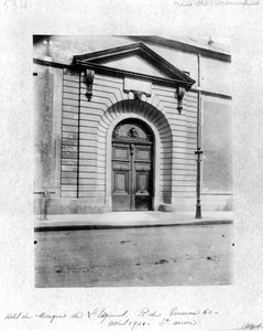 Hotel du Grand Veneur en París, 60 rue de Turenne, 1901 de Eugène Atget