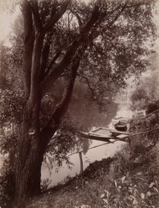 El Marne? La Varenne (El Marne en La Varenne) de Eugène Atget