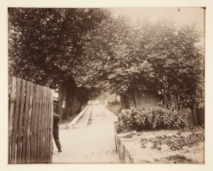 Amanecer, Puerta Meudon Inferior de Eugène Atget