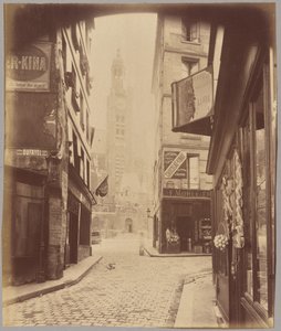 Saint-Étienne-du-Mont, rue de la Montagne Sainte-Geneviève de Eugène Atget