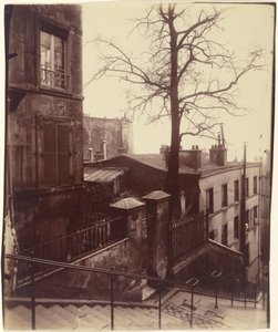 Escalera, Montmartre de Eugène Atget