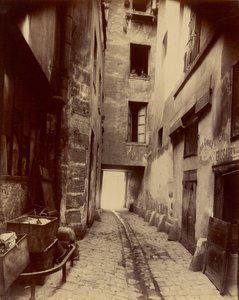 Vieille Cour, 22 rue Quincampoix de Eugène Atget