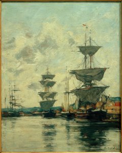 Dársena de Deauville de Eugene Louis Boudin