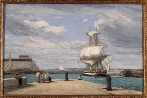 Honfleur, el puerto de Eugene Louis Boudin
