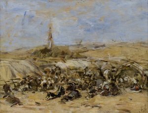 Perdón de Ste-Anne-La-Palud de Eugene Louis Boudin