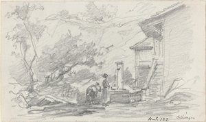 Mujeres en un Pozo, Allinges de Eugène Boudin