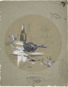 Diseño para un plato de China de Eugène Carrière
